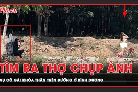 Tìm ra thợ chụp ảnh vụ cô gái khỏa thân trên đường ở Bình Dương