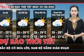 Dự báo thời tiết 29-8: Bắc Bộ có mưa lớn cục bộ, Nam Bộ ngày nắng gián đoạn