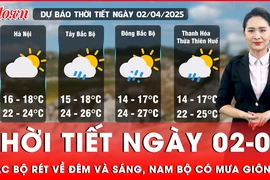 Thời tiết ngày 02-04: Bắc Bộ rét về đêm và sáng, Nam Bộ có mưa giông