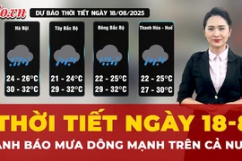 Thời tiết ngày 18-8: Áp thấp tiến vào vịnh Bắc Bộ, nhiều khu vực nguy cơ mưa lớn