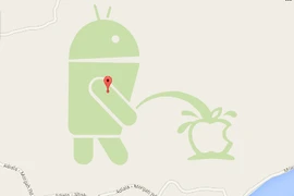 Robot Android làm bậy trên Google maps 