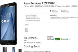 Xuất hiện phiên bản Asus Zenfone 2 128GB