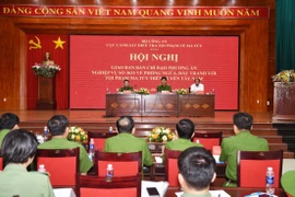Trung tướng Nguyễn Duy Ngọc, Ủy viên Trung ương Đảng, Thứ trưởng Bộ Công an chủ trì Hội nghị giao ban Ban Chỉ đạo Phương án nghiệp vụ số 3633