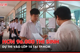 Video: Hơn 96.000 thí sinh làm thủ tục dự thi vào lớp 10 tại TP.HCM