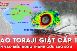 Cảnh báo khẩn: Bão Toraji giật cấp 12, tiến vào Biển Đông thành cơn bão số 8 