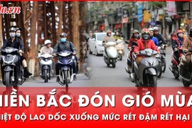 Miền Bắc đón gió mùa Đông Bắc, nhiệt độ lao dốc xuống mức rét đậm rét hại