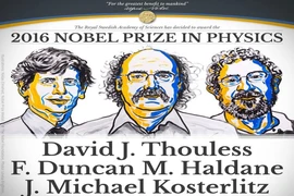 Bộ ba người Anh đoạt giải Nobel vật lý 2016