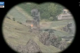 Đài Nga gắn clip game bắn súng mô tả chiến tranh Syria