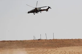 Trực thăng quân sự của Thổ Nhĩ Kỳ. Ảnh: REUTERS