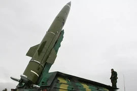 Tên lửa đạn đạo chiến thuật tầm ngắn Tochka của Nga. Ảnh: SPUTNIK