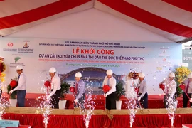 Khởi công sửa chữa Nhà thi đấu thể dục thể thao Phú Thọ 