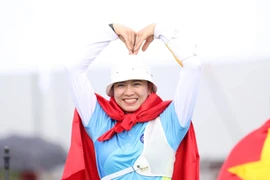 Lộc Thị Đào lập hat-trick vàng môn bắn cung tại SEA Games 30