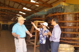 Dự thảo TCVN 12607:2019 về Quy phạm thực hành sản xuất nước mắm thời gian qua gây rất nhiều tranh cãi. Trong ảnh: Du khách thăm một nhà thùng sản xuất nước nắm truyền thống ở Phú Quốc- Ảnh: TRẤN GIANG