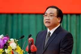 Ông Hoàng Trung Hải, Bí thư Thành ủy Hà Nội, nguyên Phó Thủ tướng. 