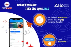 Hà Nội: Khách hàng nhận thông báo tiền điện và thanh toán qua Zalo