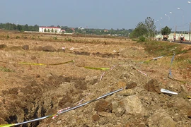Đã di dời quả bom đến vị trí cách ly