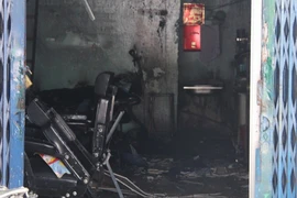 Người đàn ông chết cháy trên căn gác tiệm hớt tóc