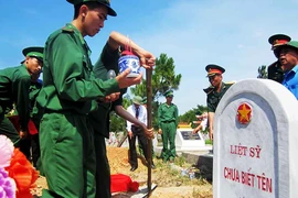 Lễ truy điệu, an táng 15 hài cốt liệt sĩ Việt Nam hi sinh tại Lào