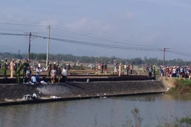 Băng qua đường sắt, 1 phụ nữ tử vong