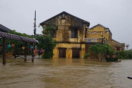 Mưa còn trút xuống Hội An, lũ bắt đầu rút chậm