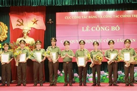 Điều động, bổ nhiệm nhiều tướng lĩnh công an