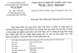 Thông báo Sở Tư pháp thôi quốc tịch Việt Nam của Hong Trần An Nhiên