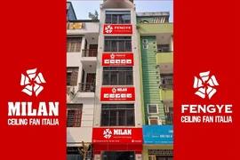 Quạt trần Italia - với hệ thống showroom và đại lý rộng khắp từ Bắc tới Nam
