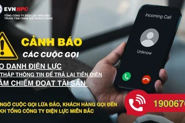 EVNNPC cảnh báo cuộc gọi mạo danh nhân viên điện lực hoàn tiền điện