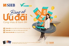 Giảm đến 50% chi phí đặt xe Xanh SM cho chủ thẻ quốc tế SHB