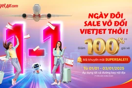 Bay khắp Việt Nam, xuất hành mùa xuân cùng ưu đãi vé bay giảm 100%, Vietjet thôi!