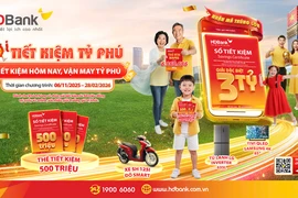 HDBank ra mắt chương trình ‘Tiết kiệm Tỷ phú’, giải thưởng trị giá tới 3 tỷ đồng