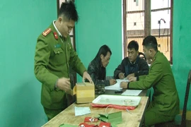 Gói bưu phẩm chứa gần 1 kg cỏ Mỹ 