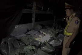 Hơn 24.000 gói thuốc lá lậu trong xe tải vi phạm giao thông