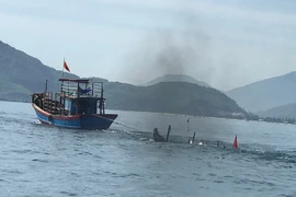Hiện trường vụ tai nạn. Ảnh: N.BÌNH