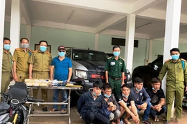 Bắt 5 người Lào vận chuyển 60.000 viên ma túy qua biên giới