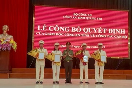 Công an Quảng Trị điều động, bổ nhiệm nhiều cán bộ
