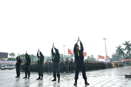 Công an Quảng Trị ra quân trấn áp tội phạm dịp Tết Nguyên đán Ất Tỵ