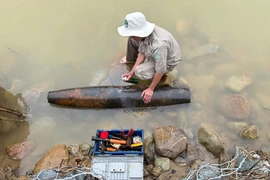Phát hiện quả bom chứa 87 kg thuốc nổ gần chợ và bến xe