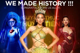 Hoa hậu, người đẹp chúc mừng Thuỳ Tiên đăng quang Miss Grand International 2021