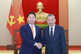 Tổng Bí thư Tô Lâm tiếp Chủ tịch Tập đoàn SK Hàn Quốc