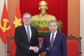 Tổng Bí thư Tô Lâm tiếp Đại sứ Cộng hòa Pháp tại Việt Nam Olivier Brochet