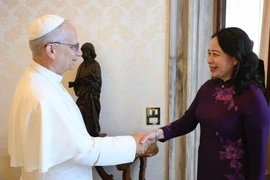 Phó Chủ tịch nước Võ Thị Ánh Xuân chào xã giao Giáo hoàng Leo XIV