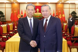 Tổng Bí thư Tô Lâm tiếp Ủy viên trưởng Nhân đại toàn quốc Trung Quốc Triệu Lạc Tế