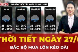 Dự báo thời tiết ngày 27-6: Miền Bắc mưa lớn nhiều ngày, có nơi vượt 500mm