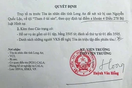 Truy tố cựu kế toán trưởng tham ô hơn 1,7 tỉ đồng.
