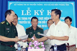 Bình Phước: Ký kết phối hợp thông tin ở khu vực biên giới 