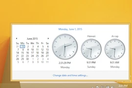 Xem nhiều múi giờ trên Windows cùng một lúc