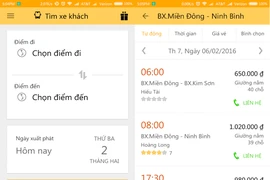 Săn vé xe giá rẻ để về quê đón tết