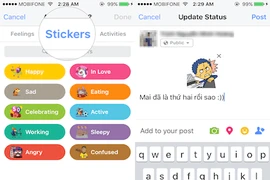 Thể hiện cảm xúc trên Facebook bằng sticker siêu độc