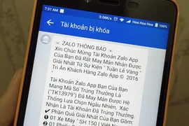 Cẩn trọng với chiêu trò ăn cắp tài khoản Zalo